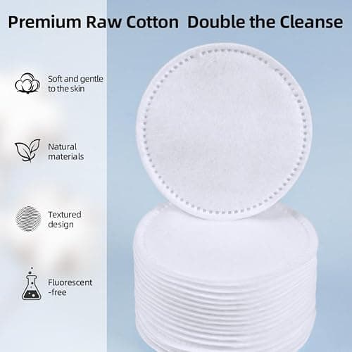 LOPHE Cotton Wool Round Pads, 100 Count Soft & Gentle Cotton Pads Absorbent Cosmetic Pads for Face Nails Makeup Removal & Skincare Manicure thumbnail 4
