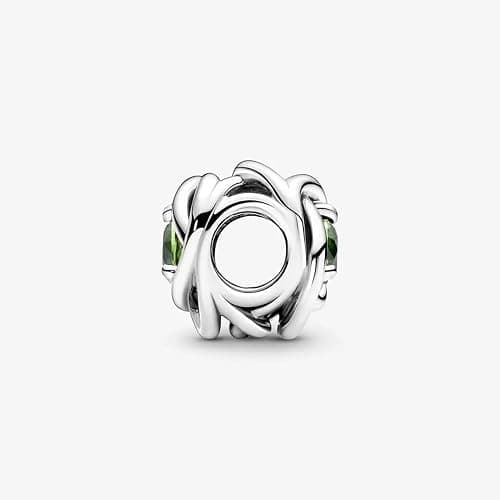 PANDORA True Red Eternity Circle Charm - Compatible Moments - Gift for Her - Made with Sterling Silver and Man-made Crystals - with Gift Box thumbnail 5
