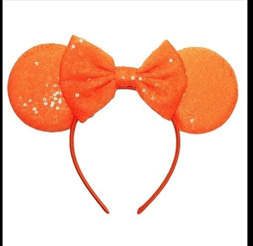 CLGIFT Sparkly Mouse Ears, Custom Silver, Gold, Blue, and Classic Red Sequin Mickey Ears - Image 1
