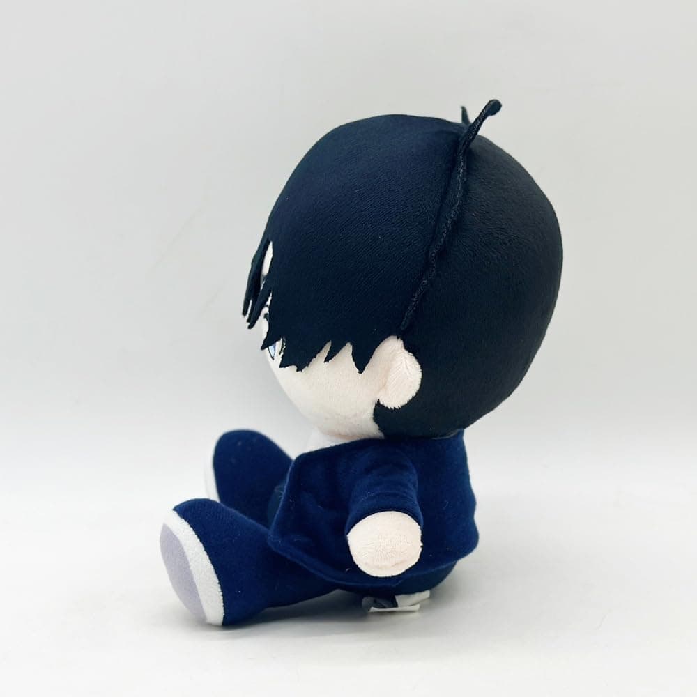 Sung Jin Woo - Figura suave de peluche de anime de 21 cm, poses sentados y cantados de Jin Woo - Figura de peluche de dibujos animados, almohada de abrazo, sofá, decoración del hogar - Sung Jin Woo thumbnail 4