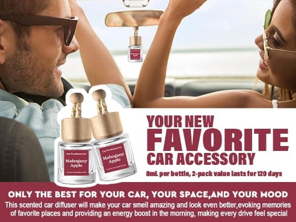 C Classy Car Air Freshener Hanging 2 Pack, Mahogany Apple Air Freshener Diffuser for Cars, Long-Lasting Fragrance, C ar Fresheners,Car Air Fresheners for Women & Men Gift, Made in USA thumbnail 4