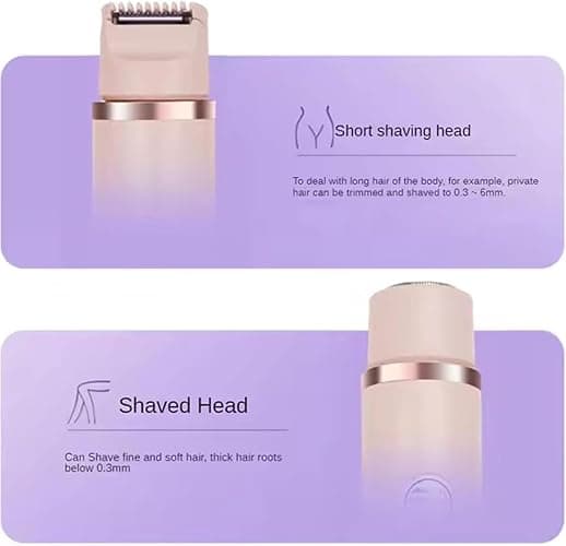 Favorabler Shaver, The Pink Galaxy Shaver, Bald Cat Razor for Women, Comfort 2 in 1 Favorable Shaver, Dual Headed Shaver for Women (Pink) - Pink thumbnail 6