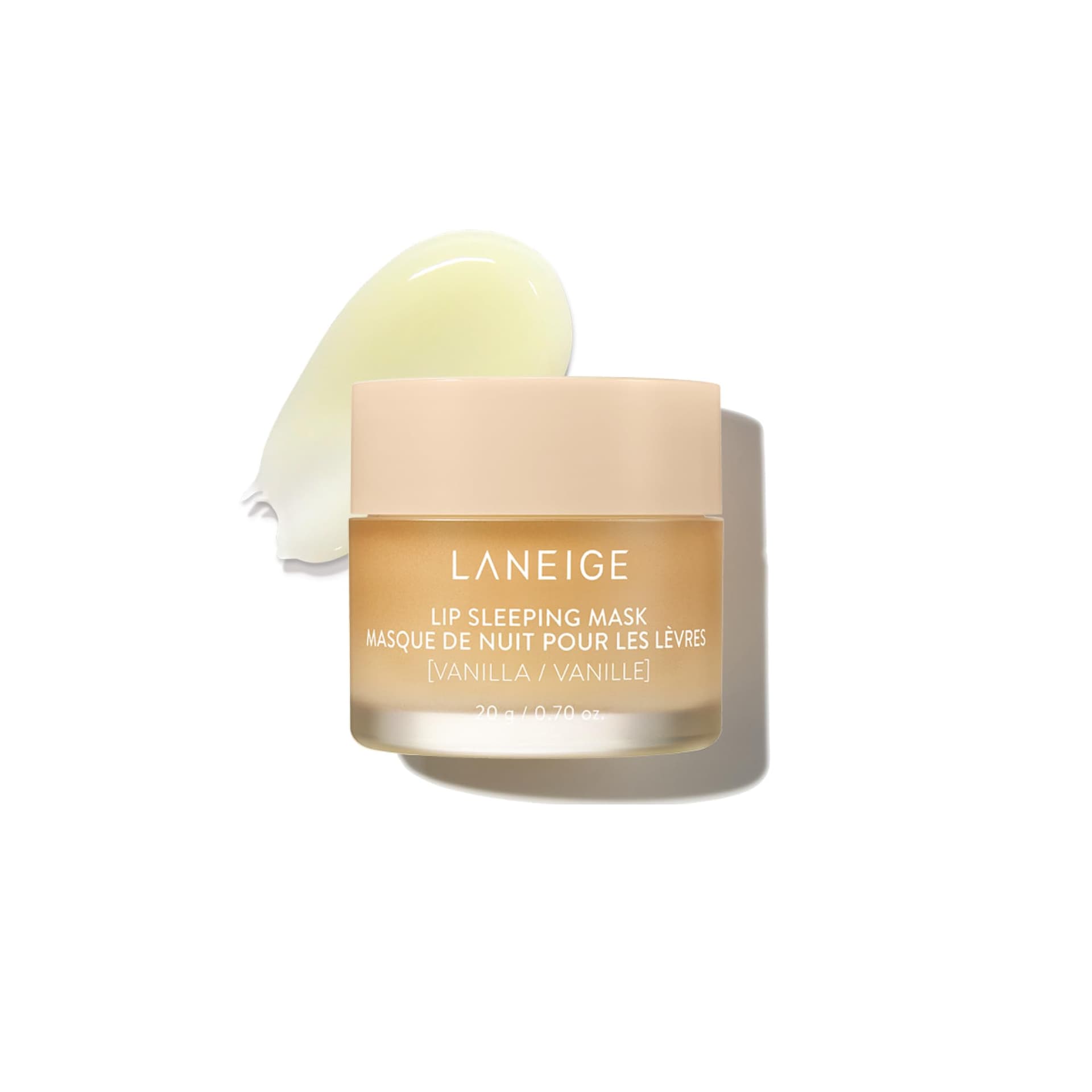 LANEIGE Lip Sleeping Mask Vanilla: Nourishing Overnight Lip Treatment with Vitamin C, Shea & Murumuru Butter for Hydrating Dry, Flaky Lips - Image 1