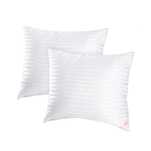 EIUE Throw Pillow Inserts, Machine Washable Pillows,Premium Polyester Fiber Fill for Sofa Bed & Decorative Cushions (White, 18x18inch) - Image 1