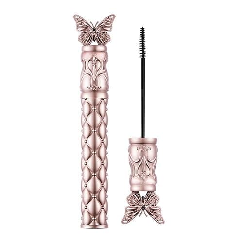 Wasserfeste Mascara für kurze/untere Wimpern – Präzisions-Minibürste, Locken-Halte-Technologie, verlängernd & voluminös, schwarz, klumpenfrei & smudgeproof Wasserfeste Wimperntusche– 1 Stück - Image 1