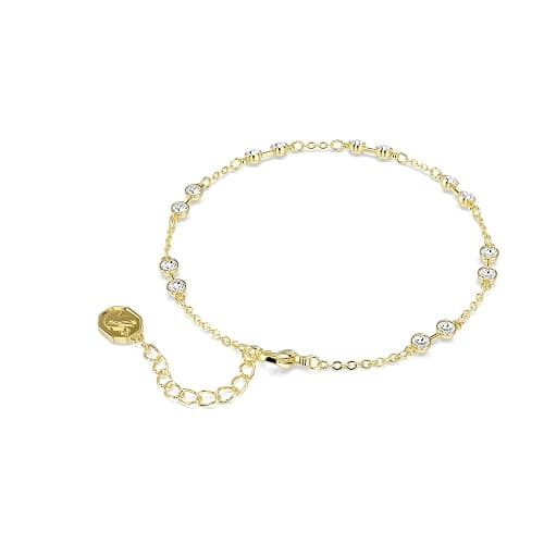 Swarovski Remix Collection strand, Round cut, White, Gold-tone finish thumbnail 5