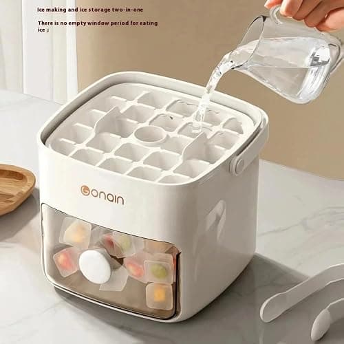 axGear Ice Cube Box Portable Storage Tray with Cover thumbnail 2