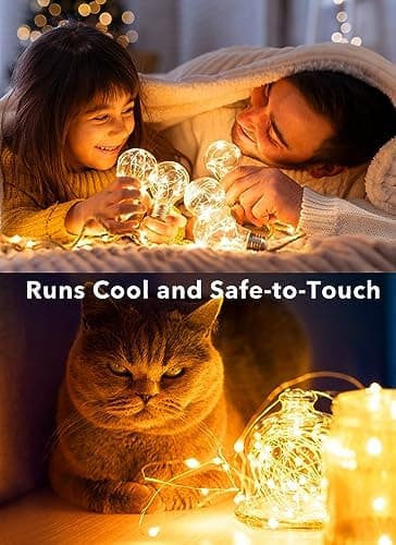 Brightown 12 Pack LED Fairy Lights Battery Operated String Lights - 7ft 20LED Waterproof Silver Wire Firefly Starry Moon Lights for DIY Crafts Wedding Table Centerpieces Party Bedroom Christmas thumbnail 5