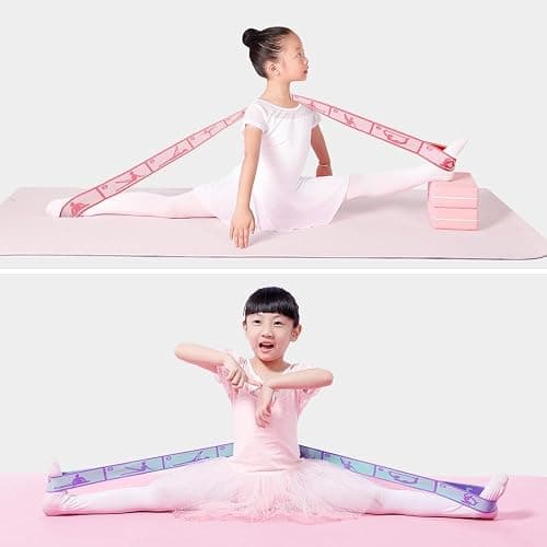 2 PCS Kids Stretching Strap - 8-Loop Adjustable Stretch Bands for Dance, Ballet, Yoga, Gymnastics Workout, Children‘s Fitness Equipment, Stretching Resistance Bands and Home Flexibility Training thumbnail 6
