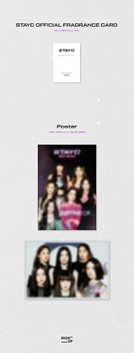 STAYC Star to A Young Culture 1st Single Album CD+72p PhotoBook+2p PhotoCard+1p Postcard+1p 4Cut Photo+2p Logo Sticker+1p Fragrance Card+Message PhotoCard Set+Tracking Kpop Sealed thumbnail 5