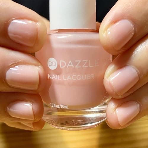 Dazzle Dry Nail Lacquer (Step 3) - Livin' La Vida Yoga - A soft and pale creamy pink with a hint of diamond dusted shimmer. Semi-sheer cream. (0.5 fl oz) thumbnail 9