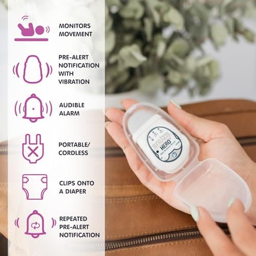 Snuza Hero Baby Monitor: Alerts If No Movement Detected, Gentle Vibration Pre-Alerts, Attaches to Diaper, No WiFi/Bluetooth, Medical Grade Material. Safer Sleep for Babies, Better Sleep for Parents. thumbnail 2