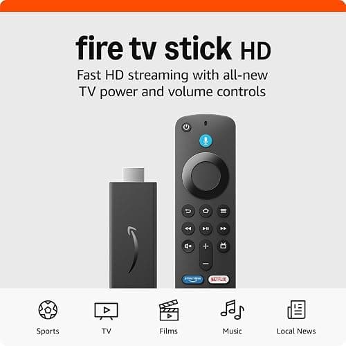 Amazon Fire TV Stick HD (Newest gen), free and live TV, Alexa Voice Remote, smart home controls, HD streaming thumbnail 7