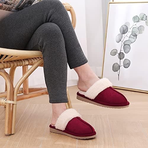 Litfun Women's Fuzzy Memory Foam Slippers Fluffy Winter House Shoes Indoor and Outdoor thumbnail 3