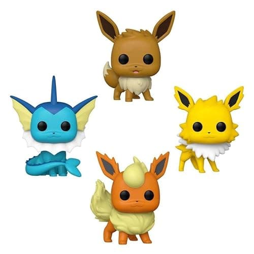 Funko Pop! Pokemon - Ultimate 4-Pack Eevee, Vaporeon, Jolteon, Flareon thumbnail 2