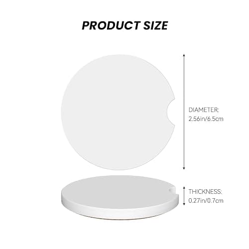 Black Bow 2 Pcs Car Cup Holder Coasters Anti-Slip Shock Absorbent Ceramic Coasters Universal Car Interior Accessories for Women Men thumbnail 2