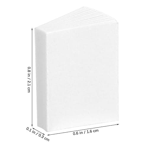 VOSAREA 50pcs Miniature White Book Dollhouse Book Models 1:12 Scale Mini Book Tiny Blank Notebook Toy Mini House Opening Books Ornament for Dollhouse Bookshelf Decoration thumbnail 3