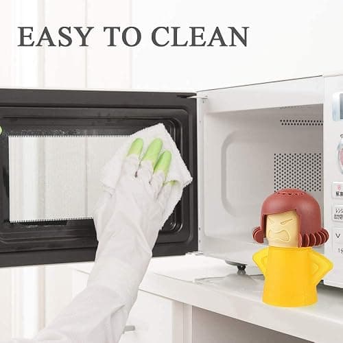 Angry Mama Microwave Cleaner, Microwave Oven Steam Cleaner, Angry Mom Steamer Cleaning Crud Easily in Minutes, Steam Cleans and Disinfects with Vinegar and Water for Kitchen thumbnail 6