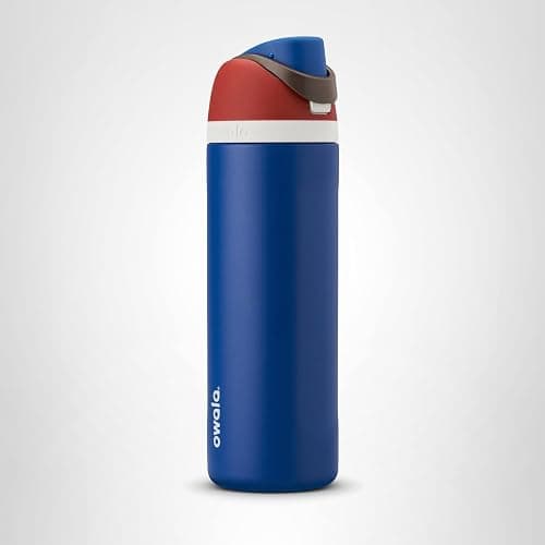 Owala Marvel FreeSip Insulated Stainless Steel Water Bottle with Straw for Sports and Travel, BPA-Free Sports Water Bottle, 24 oz, Captain America thumbnail 7