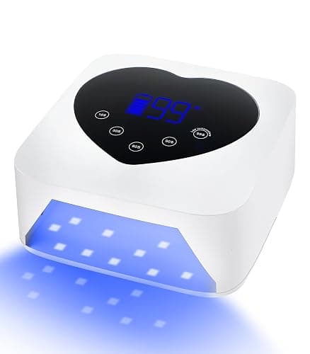 UV Nail Lamp Cordless Rechargeable, HUGMAPLE 72W UV Light for Gel Nails | 5 Timer Setting, Touch Control & Auto Sensor, Professional Nail Dryer for Salon & Home,White - Image 1