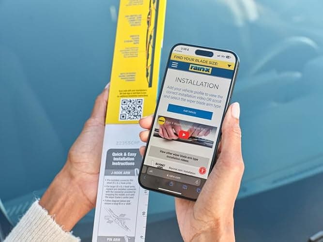 Rain-X 820146 WeatherBeater Wiper Blades, 24" and 20" Windshield Wipers (Pack of 2), Automotive Replacement Windshield Wiper Blades That Meet Or Exceed OEM Quality And Durability Standards thumbnail 6