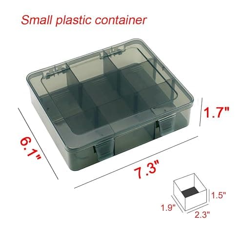 Vidifor 9 Grids Art Craft Supply Organizer Storage Containers, Compartment Storage Box with Removable Dividers for Jewelry, Beads, Buttons, Small Parts thumbnail 2
