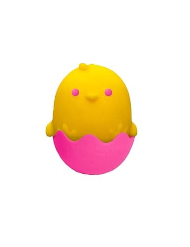 NeeDoh Chicka DeeDoos Stress Squeeze Toys Complete Gift Set Party Bundle - 3 Pack Neon Yellow/Pink/Blue thumbnail 7