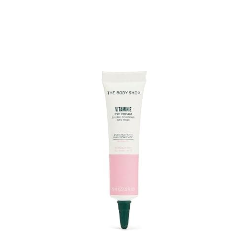 The Body Shop Vitamin E Eye Cream 15ml | Hydrating Under Eye Cream for Dark Circles & Puffiness | Smoothing | For Women - Image 1