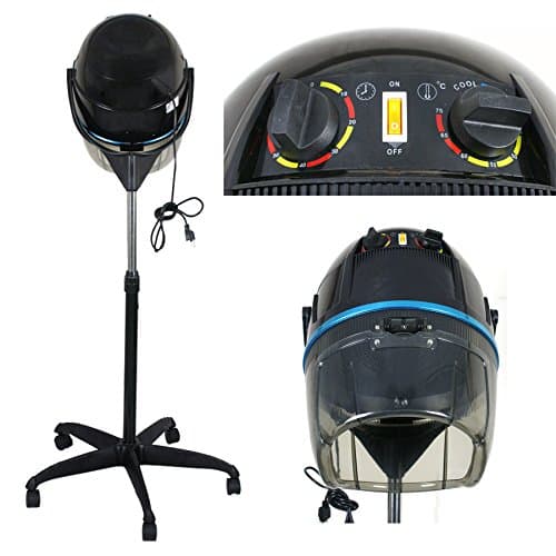 ZENY Stand Up Hair Dryer 1300W Adjustable Floor Hooded Bonnet Hair Dryers with Rolling Wheels Professional Salon Equipment for Beauty Home Hair Drying thumbnail 5