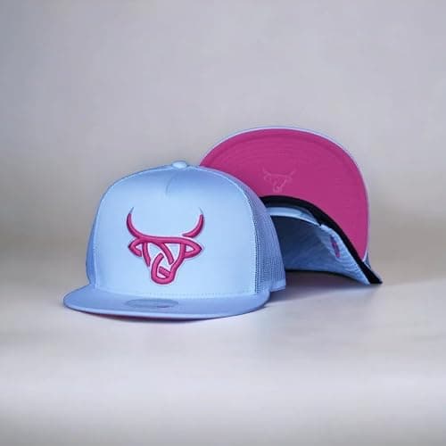 LOST CALF 3D Logo Pink White Mesh - Hats Cap thumbnail 2