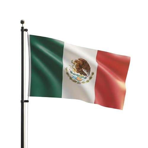 Mexican Flag for Indoor Outdoor Use, 3x5 Feet, Bandera de Mexico, National Symbol | Bandera Mexicana | MandaFacil thumbnail 7