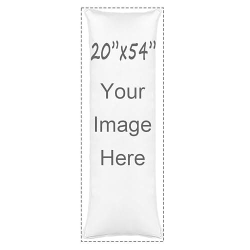 KaMoM Anniversary Wedding Gift, Couple Pillowcases Personalized Wedding Gift, Romantic Gift Idea for Couples Custom Pillow Cover Valentine's Day Gift Birthday Gift (20X54, White) - Image 1