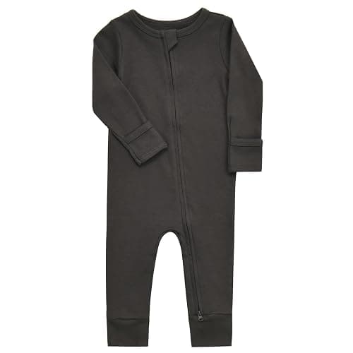 Aablexema Baby Cotton Footless Pajamas with Mitten, 3-pack Infant Romper Zip Up One Piece Jumpsuits Outfit thumbnail 4