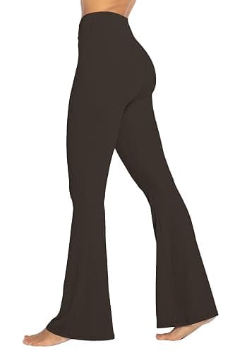 Sunzel Womens Flare Leggings No Front Seam Flare Yoga Pants with Tummy Control Crossover High Waist - 28" / 30" / 32" / 34" - Image 1