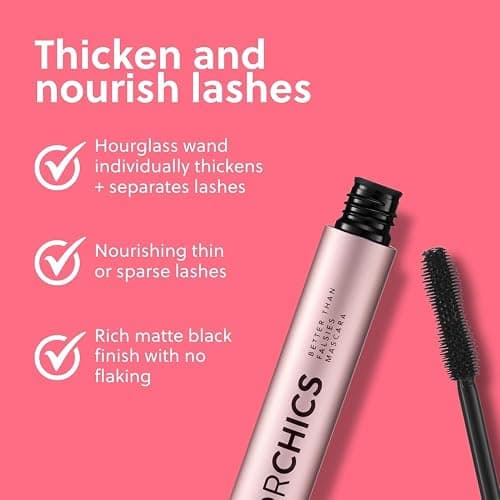 ForChics- Nourishing Eyelash Growth Mascara - Volumizing & Lengthening, Moisturizing Black Formula for Sensitive Eyes, Enhances Thickness & Health thumbnail 3