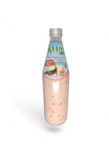 Kuii Premium Coconut Milk Drink With Nata de Coco Strawberry Flavor 12 Case Pack 485 Ml-16.3 Oz thumbnail 3