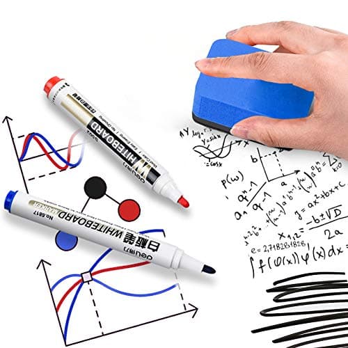 Dry Erase Erasers, 36 Pack Magnetic Whiteboard Eraser Chalkboard Eraser Dry Eraser for Classroom Office and home (Blue) thumbnail 4