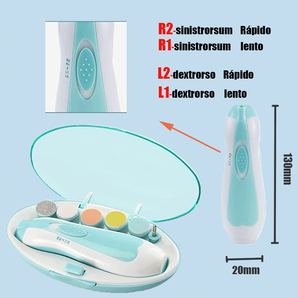 DQST Lima de Uñas Bebe, Juego Cortaúñas Bebe, Protege Mejor al Bebé de Daños en Las Uñas. Adecuado para Niños y Adultos. (Azul) - Azul thumbnail 4