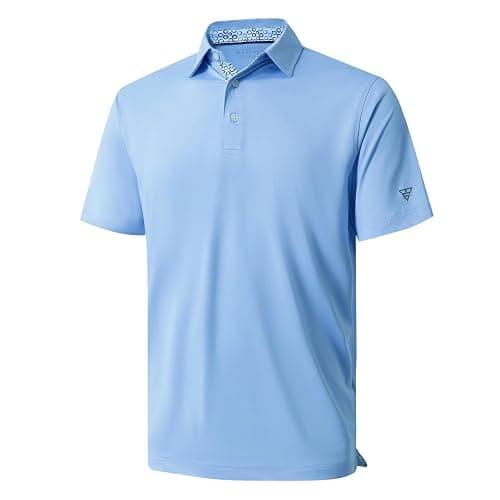 Mens Polo Shirts Short and Long Sleeve Casual Solid Stylish Dry Fit Performance Designed Collared Golf Polo Shirts for Men - Image 1
