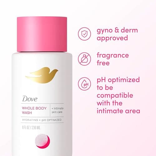 Dove Intimate Wash for Women - Gynecologist Tested Unscented Hydrating pH Optimized Feminine Wash For Sensitive Skin, 8 oz thumbnail 6