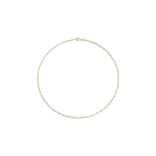 Amazon Essentials 14k Gold or Sterling Silver Plated Figaro Chain Necklace thumbnail 3