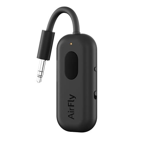 Twelve South AirFly Pro Bluetooth Wireless Audio Transmitter/Receiver for up to 2 AirPods/Wireless Headphones; Use with Any 3.5 mm Audio Jack, Black - Image 1