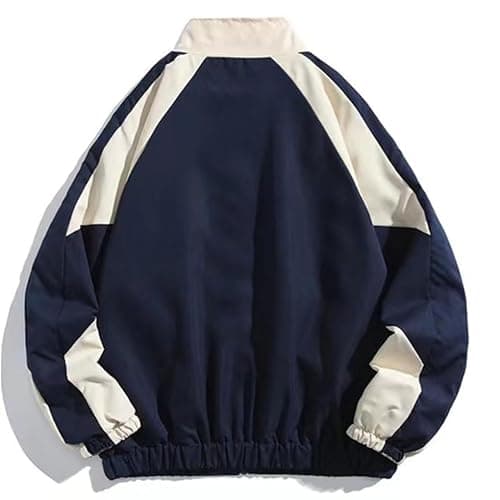 Y2k Jacket Acubi Fashion Y2k Windbreaker Jacket Women Vintage Racing College Jacket Colorblock Oversized Harajuku Outfit thumbnail 4