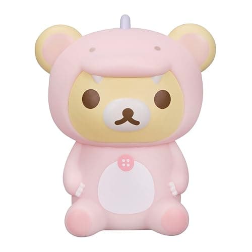 San-X Original Rilakkuma Plays with Dino Vinyl Figurine Toy - 3" Korilakkuma thumbnail 3