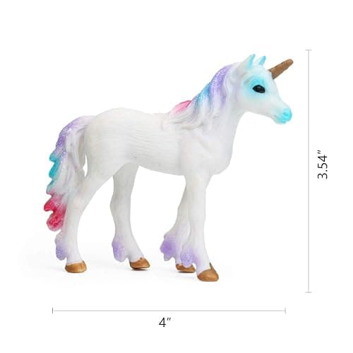 UANDME 8pcs Unicorn Toy Figurine Set Unicorn Cake Toppers for Party, Birthday, Imaginative Toy Gift for Kids thumbnail 4
