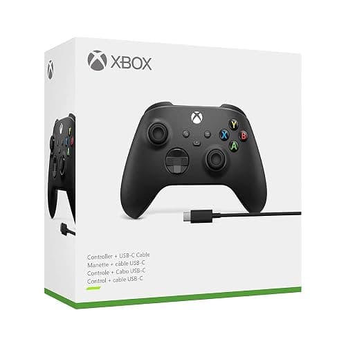 Microsoft Xbox Core Wireless Controller + USB-C Cable – Carbon Black thumbnail 4