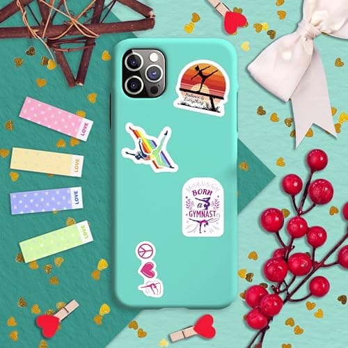 100Pcs Gymnastics Stickers for Girls for Water Bottle, Phone, Laptop - Gymnastics Party Supplies & Gifts - Sport Girl Stickers - Gift for Women & Men thumbnail 6
