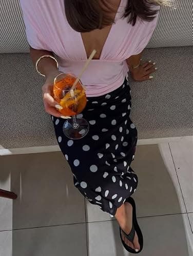 Yiulangde Women Off Shoulder Cinched Waist Wrap Top Y2k V Neck Ruched Tie Back Shirt Sexy Backless Going Out Summer Tank Tops thumbnail 9