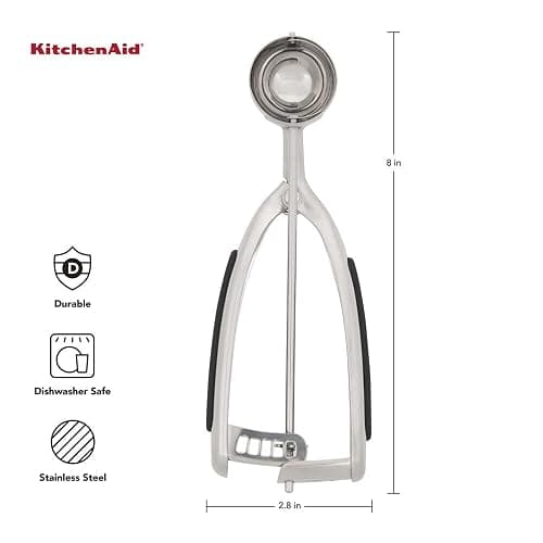 KitchenAid Cookie Dough Scoop Set, Set Of 3, Black thumbnail 4