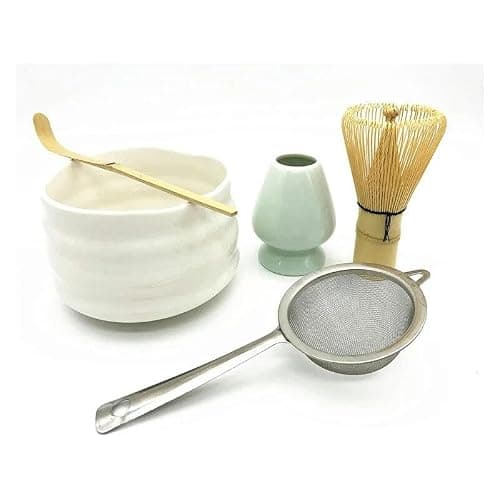 RAEF Japanische Keramik glänzend rosa Matcha-Schüssel Macha-Tee-Schneebesen Chawan Chasen-Halter Schaufelsieb Tasse Zeremonie Geschenkset Geburtstagsgeschenke thumbnail 2